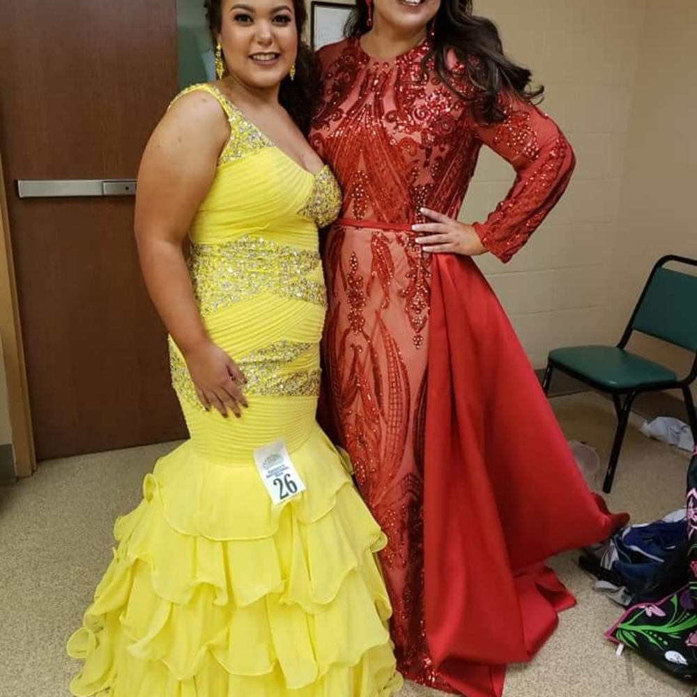 Pageant gown stonned